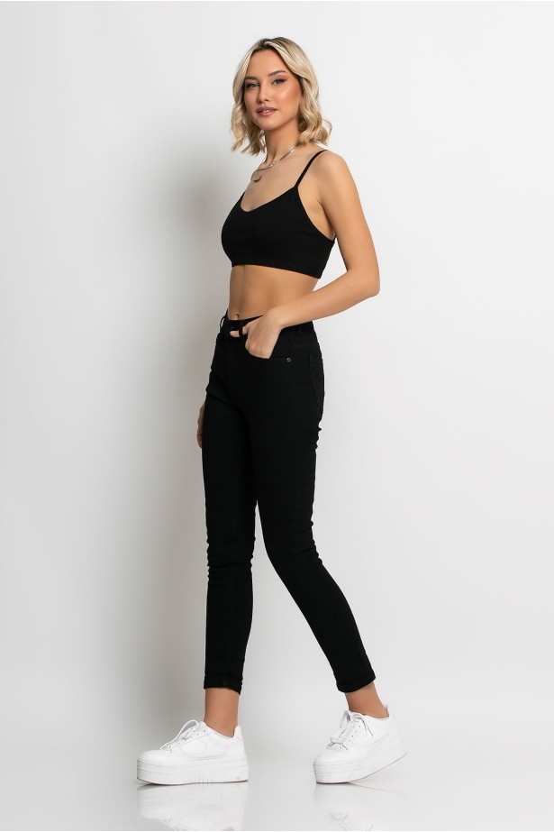 Jean loose fit μαύρο Jean loose fit μαύρο