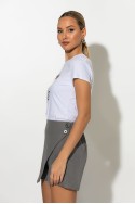 T-shirt με στάμπα λεοπάρ καρδιά λευκό T-shirt με στάμπα λεοπάρ καρδιά λευκό