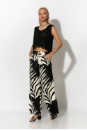 Αμάνικο top crochet μαύρο Αμάνικο top crochet μαύρο