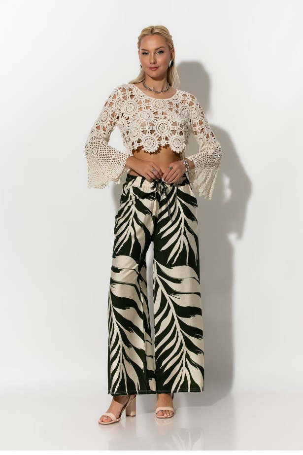 Μακρυμάνικο top crochet μπεζ Μακρυμάνικο top crochet μπεζ