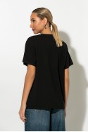 T-shirt με στάμπα λεοπάρ amour μαύρο T-shirt με στάμπα λεοπάρ amour μαύρο