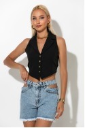 Jean σορτς cut out μπλε Jean σορτς cut out μπλε