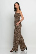 Ολόσωμη φόρμα στράπλες animal print leopard Ολόσωμη φόρμα στράπλες animal print leopard
