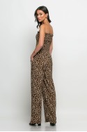 Ολόσωμη φόρμα στράπλες animal print leopard Ολόσωμη φόρμα στράπλες animal print leopard