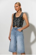 Jean push up βερμούδα μπλε Jean push up βερμούδα μπλε