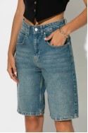 Jean loose βερμούδα μπλε Jean loose βερμούδα μπλε