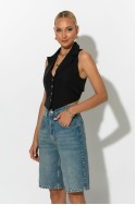 Jean loose βερμούδα μπλε Jean loose βερμούδα μπλε