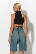 Jean loose βερμούδα μπλε Jean loose βερμούδα μπλε