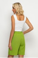 Βερμούδα με λινό apple green Βερμούδα με λινό apple green