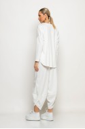Σετ baggy παντελόνι και oversized μπλούζα λευκό Σετ baggy παντελόνι και oversized μπλούζα λευκό