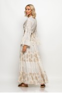 Boho σετ μπολερό και φούστα μπεζ Boho σετ μπολερό και φούστα μπεζ