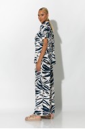 Σετ πουκάμισο και παντελόνι zebra print μπλε σκούρο Σετ πουκάμισο και παντελόνι zebra print μπλε σκούρο