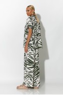 Σετ πουκάμισο και παντελόνι zebra print χακί Σετ πουκάμισο και παντελόνι zebra print χακί