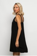 Μίνι φόρεμα knot halter neck μαύρο Μίνι φόρεμα knot halter neck μαύρο