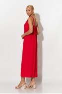 Μίντι φόρεμα knot halter neck πορτοκαλί