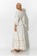 Boho φόρεμα κυπούρ με παγιέτα στην λαιμόκοψη μπεζ Boho φόρεμα κυπούρ με παγιέτα στην λαιμόκοψη μπεζ