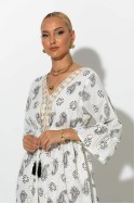 Boho φόρεμα κυπούρ με παγιέτα στην λαιμόκοψη μαύρο