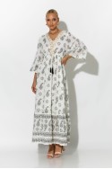 Boho φόρεμα κυπούρ με παγιέτα στην λαιμόκοψη μαύρο