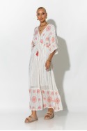 Φόρεμα boho με μανίκια νυχτερίδα κόκκινο Φόρεμα boho με μανίκια νυχτερίδα κόκκινο