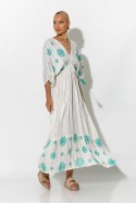 Φόρεμα boho με μανίκια νυχτερίδα βεραμάν Φόρεμα boho με μανίκια νυχτερίδα βεραμάν