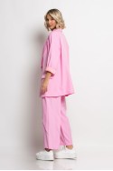 Oversized blazer με φόδρα ροζ Oversized blazer με φόδρα ροζ
