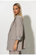 Blazer με φόδρα μπεζ Blazer με φόδρα μπεζ