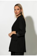 Blazer με φόδρα μαύρο Blazer με φόδρα μαύρο