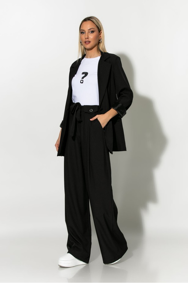 Blazer με φόδρα μαύρο Blazer με φόδρα μαύρο