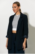 Blazer με φόδρα blue navy Blazer με φόδρα blue navy