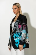 Blazer με print bear μπλε Blazer με print bear μπλε