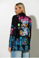 Blazer με print bear μπλε Blazer με print bear μπλε