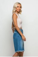 Crop top με ένα ώμο και κορδόνι στην μέση μπεζ Crop top με ένα ώμο και κορδόνι στην μέση μπεζ