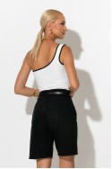 Crop top με έναν ώμο λευκό Crop top με έναν ώμο λευκό