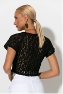 Crop top δαντέλα μαύρο Crop top δαντέλα μαύρο