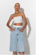 Jean boxer loose fit βερμούδα μπλε ανοιχτό Jean boxer loose fit βερμούδα μπλε ανοιχτό