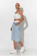 Jean boxer loose fit βερμούδα μπλε ανοιχτό Jean boxer loose fit βερμούδα μπλε ανοιχτό
