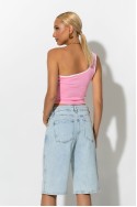 Jean loose fit βερμούδα μπλε ανοιχτό Jean loose fit βερμούδα μπλε ανοιχτό