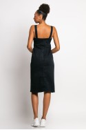 Jean φόρεμα τιραντέ μίντι blueblack Jean φόρεμα τιραντέ μίντι blueblack