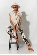 Wild safari vest με ζώνη μπεζ Wild safari vest με ζώνη μπεζ