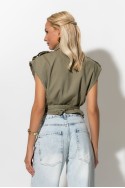 Wild safari vest με ζώνη χακί Wild safari vest με ζώνη χακί