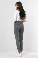 Jean mom fit ανθρακί Jean mom fit ανθρακί
