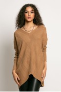 Oversized ασύμμετρο πλεκτό V ταμπά Oversized ασύμμετρο πλεκτό V ταμπά
