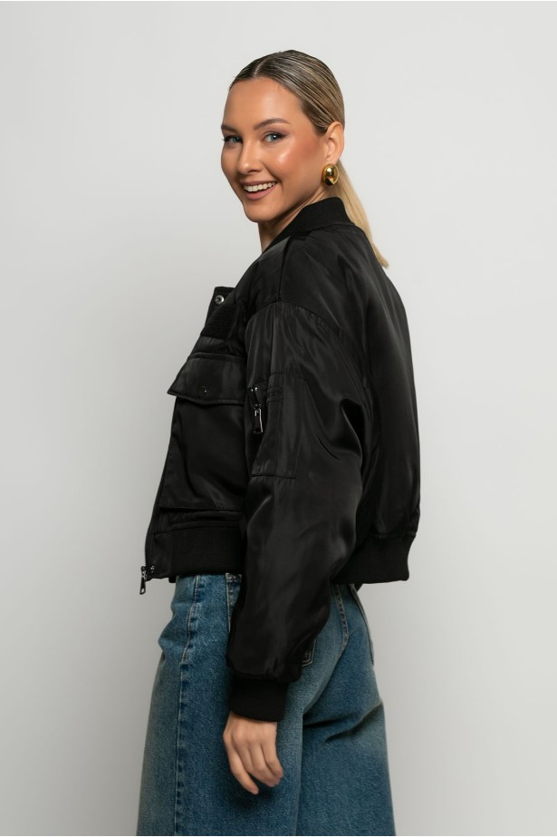 Jacket fly μαύρο Jacket fly μαύρο