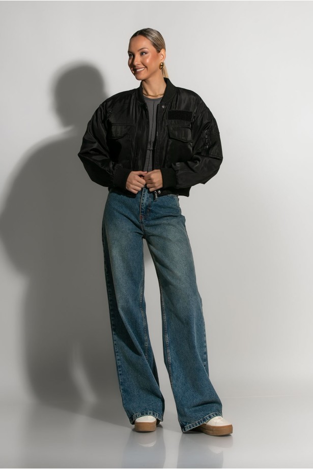 Jacket fly μαύρο Jacket fly μαύρο