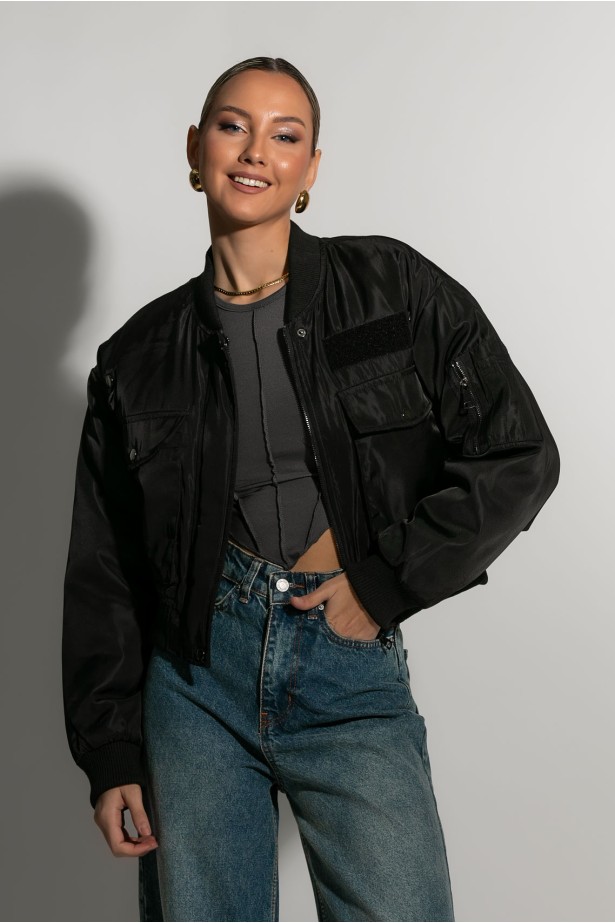 Jacket fly μαύρο Jacket fly μαύρο