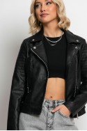 Jacket δερματίνη μαύρο Jacket δερματίνη μαύρο