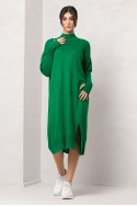 Πλεκτό oversized φόρεμα πράσινο Πλεκτό oversized φόρεμα πράσινο