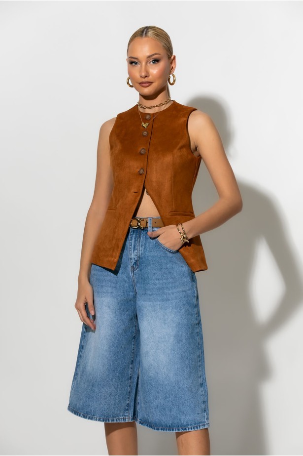 Baggy jean βερμούδα μπλε Baggy jean βερμούδα μπλε