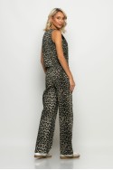 Jean straigt leg leopard print γκρι Jean straigt leg leopard print γκρι