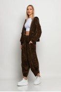 Σετ baggy παντελόνι και ζακέτα κοτλέ καφέ Σετ baggy παντελόνι και ζακέτα κοτλέ καφέ
